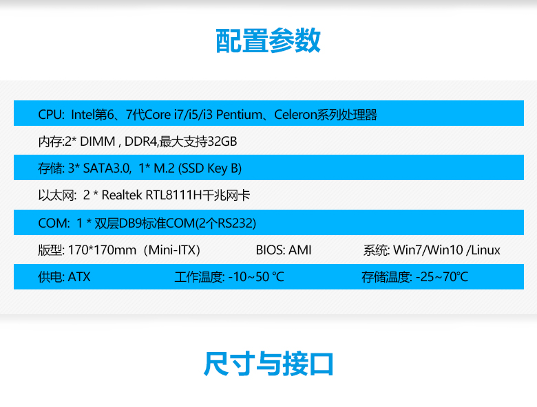 GM-H310嵌入式工控主板(图2)