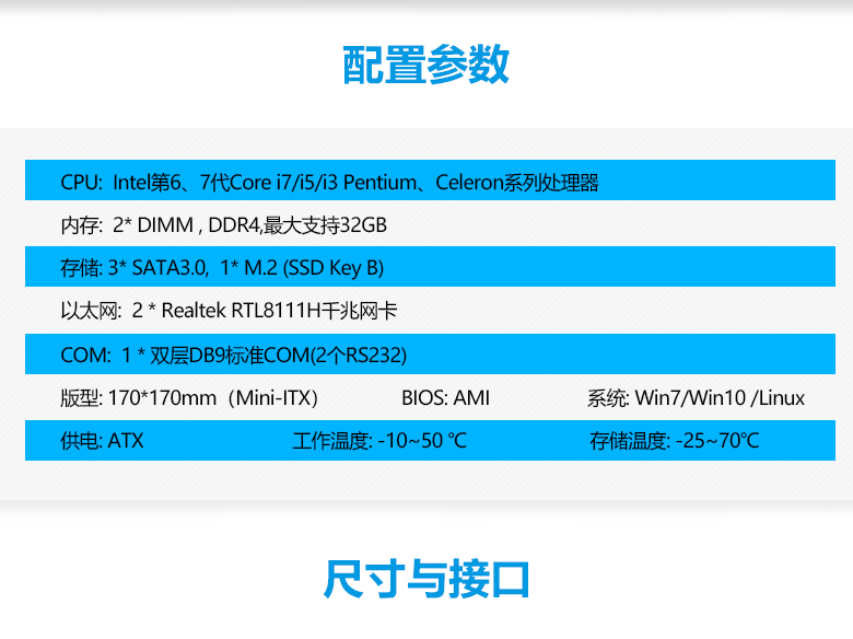 GM-H110 工业嵌入式主板(图2)