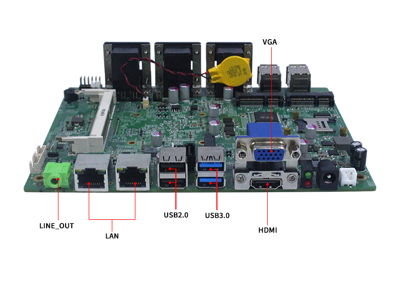 GM-B1900工控主板Bay Trail J1900 CPU(图5)